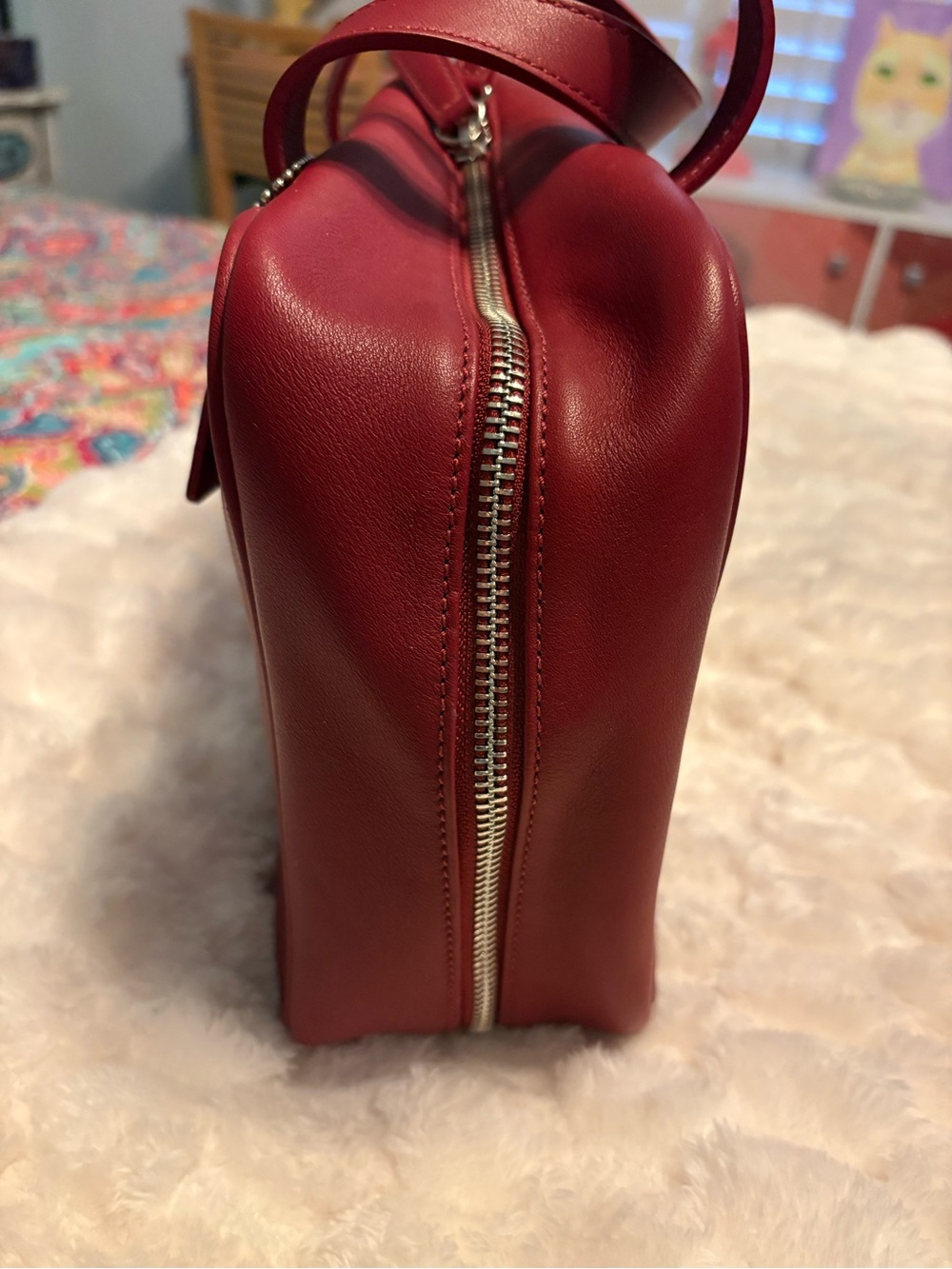 Coach leather handbag full zipper. Unique! - Picture 4 of 11